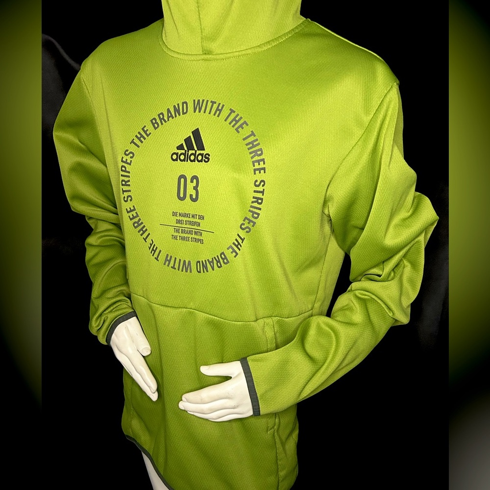 Adidas Green Sweatshirt Performance Hoodie